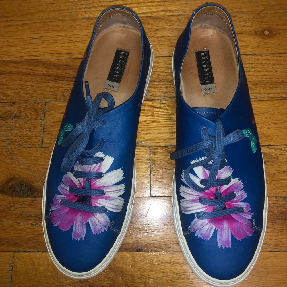 Fratelli Rossetti Blue Flower Sneakers